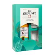 The Glenlivet 12 Years of Age Single Malt Scotch Whisky with 2x Glass 700 ml