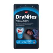 Huggies Dry Nites Pyjama Pants Absorbent Night Diapers 4-7 Age 17-30 Kg 10 Pieces 