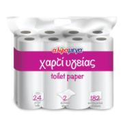 Alphamega Toilet Paper 2Ply 24 Rolls