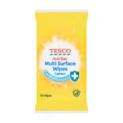 Tesco Antibacterial Wipes for Surfaces Citrus 40 Pieces