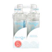 Mastiqua Greek Mastiha Sparkling Water Drink 3+1 Free 4x330 ml