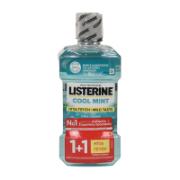 Listerine Zero Mouth Wash Cool Mint 500 ml 1+1 Free