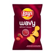 Lay's Ridged Potato Chips with Tomato Ketchup Flavour 47 g
