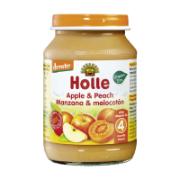 Holle Baby Food With Apple & Peach 4+ Months 190 g