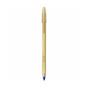 Bic Cristal Golden Blue Pen 