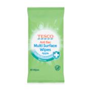 Tesco Antibacterial Wipes for Surfaces Apple 40 Pieces