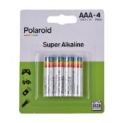 Polaroid Super Alkaline Batteries AAA-4 LR03 1.5V Pack 4 Pieces