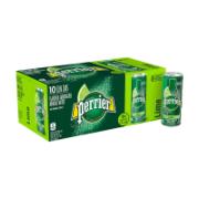 Perrier Natural Sparkling Mineral Water with Lime 10x250 ml           