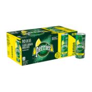 Perrier Natural Sparkling Mineral Water with Lemon Flavour 10x250 ml