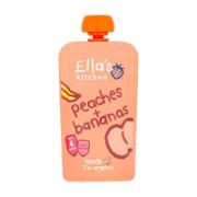 Ella's Kitchen Baby Organic Puree With Peach & Banana 4+ Months 120 g