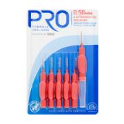 Pro Formula Oral Care Interdental Brushes 0.50mm 6 Pieces  