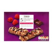 Tesco 5 Chocolate & Raspberry Bars 115 g