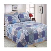 Remstor Quilted Bedspread Check 230x250 cm + 2 Pieces 50x75+5 cm