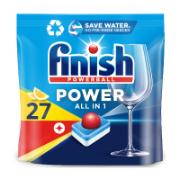 Finish Powerball Ultimate All in 1 Λεμόνι Απορρυπαντικό Πλυντηρίου Πιάτων Ταμπλέτες 27 Τεμάχια 432 g