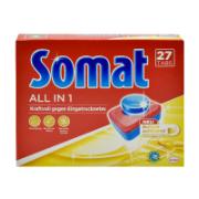 Somat All-in-1 Detergent Dishwasher Tablets 27 Tabs 486 g