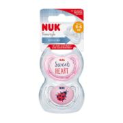 Nuk Silicone Soother 0-6 Months 2 Pieces