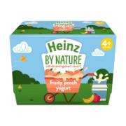 Heinz Fruity Peach Yogurt 4+ Months 4x100 g