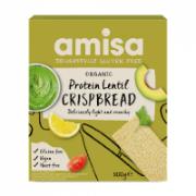 Amisa Organic Gluten Free Protein Lentil Crispbread 100 g