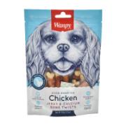Wanpy Chicken Jerky & Calcium Bone Twists for Dogs 100 g