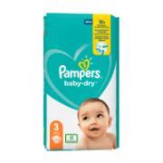 Pampers Baby diapers No3 Jumbo Pack 6-10 kg 52 Pieces