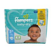 Pampers Baby Dry Baby Diapers No5+ (12-17kg) 36 Pieces 