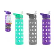 MYBENTO Glass Bottle with Lid Assortment 3 Colours 550 ml CE