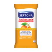 Septona Antibacterial With Ethyl Alcohol With Orange Fragrance 15 Pieces