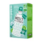Clipper Organic Mint & Citrus Cold Water Infusers 10 Tea Bags