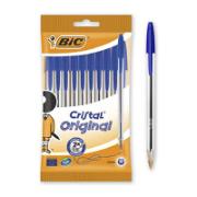 Bic Crystal Medium Ball Pen Blue 7+3 Free
