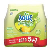 Loux Plus n Light Lemonade Carbonated Drink 5+1 Free 6x330 ml            