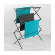 Beldray 3-Tier Expandable Clothes Airer Turquoise and Grey