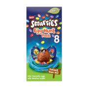 Nestle Smarties Egg Hunt Pack 8 Milk Chocolate Eggs 140 g 
