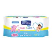 Septona Clam N’ Care Pure Water Wipes Extra Thick 64 Pieces 