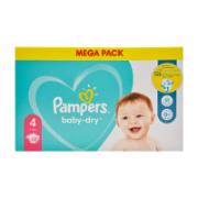 Pampers Baby-Dry Diapers Mega Pack No.4 9-14 kg 88 Pieces