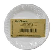 Go Green Plate Paper Heavy 17 cm x 25 Pieces