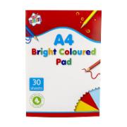 Kids Create A4 Bright Coloured Pad 30 Sheets