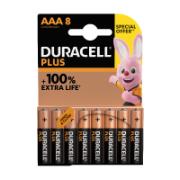 Duracell Plus Alkaline Battery AAA8 1.5 V 8 Pieces