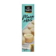Le Tarti 5 Macarons with Vanilla Flavour 60 g