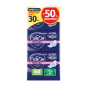 Everyday Hyperdry Extra Absorbent Super Ultra Plus Sanitary Pads 30 Pieces