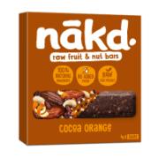 Nakd Raw Fruit & Nut Bar Cocoa Orange 4x35 g
