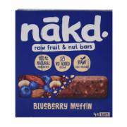 Nakd Raw Fruit & Nut Bars Blueberry Muffin 4x35 g