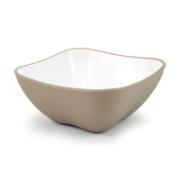 GioStyle Diva Collection Deep Plate Taupe - White