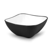 GioStyle Diva Collection Salad Bowl Anthracite Gray - White 1 L