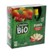 Casino Bio Apple & Strawberry Puree 4x90 g