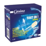 Casino 30 Dishwasher Tablets with Lemon Scent 480 g