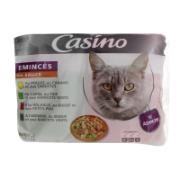 Casino Complete Food for Adult Cats Variety of Thin Slices in Sauce 4x100 g