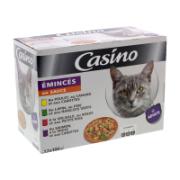 Casino Pouch Meat, Poultry Fish Sauce Variety Wet Adult Cat Food 24x100 g