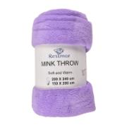 Restmor Fleece Throw Purple 150x200 cm 