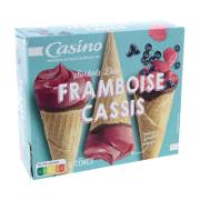 Casino 6 Ice Cream Cones with Raspberry & Redcurrant Puree 425 g