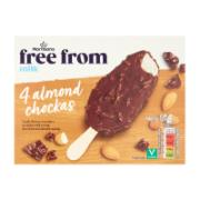 Morrisons V Taste Dark Chocolate & Almond Ice Cream Sticks 4x110 ml